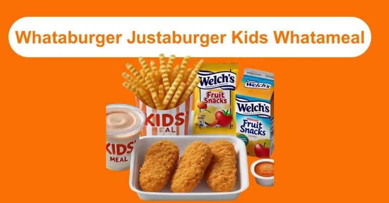 justaburger, kids meal, whataburger, child-friendly, kids combo, small burger, fries, kids menu, family meal, fast food for kids