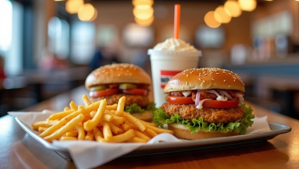 What Time Does Whataburger Start Serving Lunch? 2 Whataburger lunch menu, Whataburger burger meal, spicy chicken sandwich, Whataburger fries, lunch at Whataburger, fast food USA, Whataburger milkshake, best lunch burgers, Whataburger food combo, Texas fast food, what time does whataburger start serving lunch