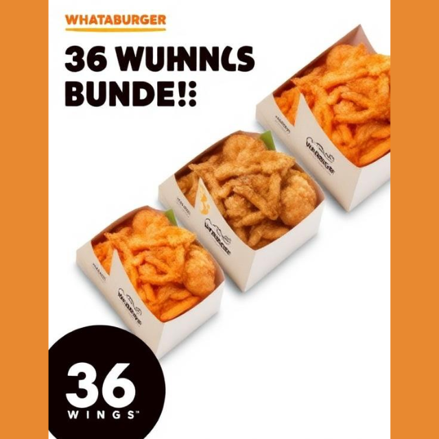 Whataburger 36 WhataWings Bundle