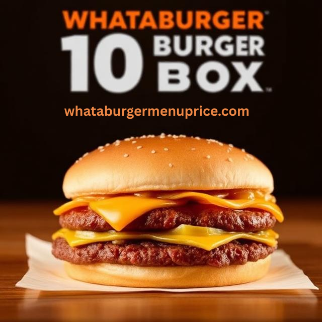 10 double meat whataburger box