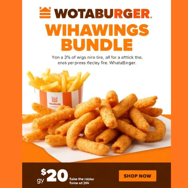 Whataburger 36 WhataWings Bundle