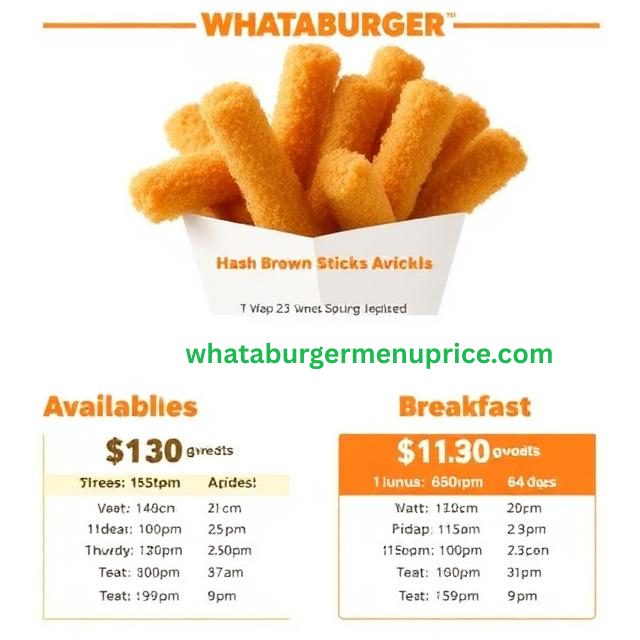 Whataburger Hash Brown Sticks Price 2026 – Cost, Calories, Deals & Breakfast Guide 12 Whataburger Hash Brown Sticks Price