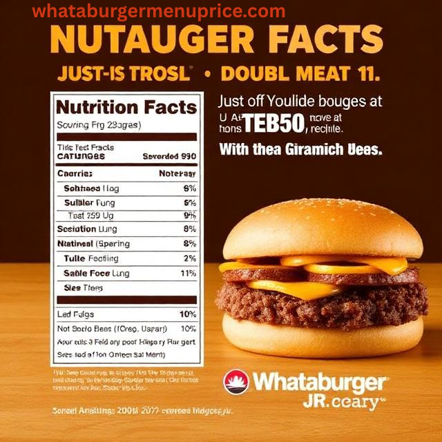 double meat whataburger jr price nutrition
